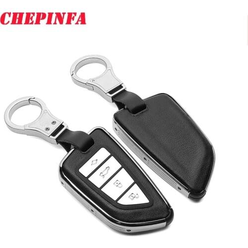 CHEPINFA Zinc alloy Car Key Case Cover For BMW X1 X3 X5 X6 Series 1 2 5 7 F15 F16 E53 E70 E39 F10 F30 G30 remote keychain