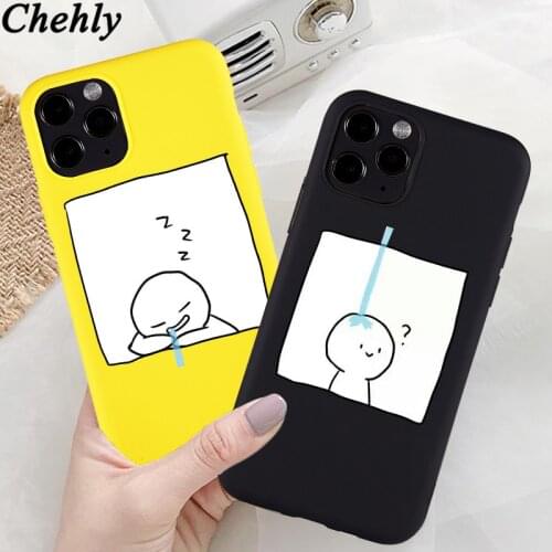Funny Couple Phone Case for iPhone 6s 7 8 11 12 Plus Pro Mini X XS MAX XR SE Cases Soft Silicone Fitted Shell Accessories Covers