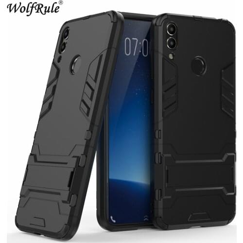 Wolfrule Cover Huawei Honor 8C Case Silicone Rubber Robot Armor Hard PC Back Phone Case For Huawei Honor 8C Cover Funda Coque