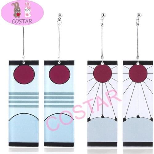 COSTAR Hot Anime Demon Slayer Kamado Tanjirou The Same Earring Cosplay Props Accessories