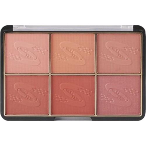 For Miss Rose Six-color Blush Easy To Use Charming Matte Blush Natural Blush Makeup Long Lasting Face Cosmetic Pink Blush New