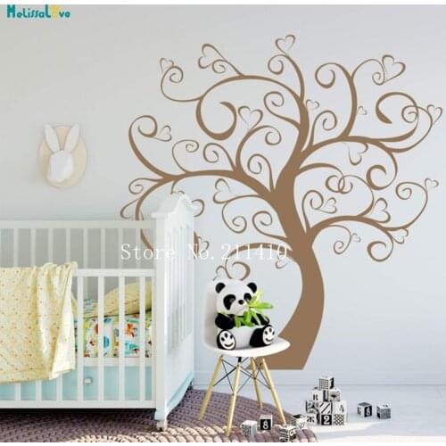 Tree of Hearts Wall Sticker This Tree Opens up Every Heart Home Decor For Living Room Removable Neursery Art Murals Gift YT603