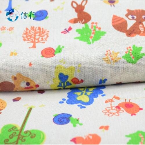 50*150cm Printed Cotton Linen Fabric For Patchwork Quilting Sewing DIY Sofa Table Cloth Furniture Cover Cushion Fabric#3441