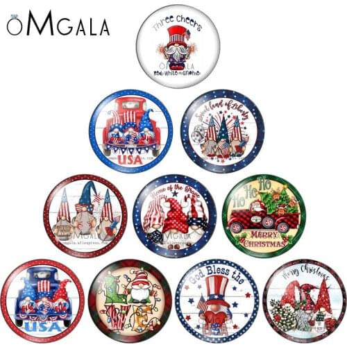 I Love US Santa Claus Christams Art Paintings 10mm/12mm/18mm/20mm/25mm Round photo glass cabochon demo flat back Making