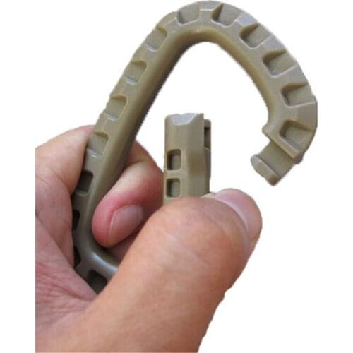 Carabiner Climb Clasp Clip Hook Backpack Molle Buckle Quick Draws Military Outdoor Bag Camping Climbing and Hiking Accessories