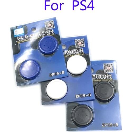Large Size PS Flat Button Round D-Pad Cross Button Direction Key caps Covers for Sony Playstation 4 PS4 Pro Slim Controller