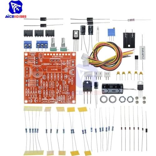 DIY Kit DC 0 -30V 2mA -3A Adjustable DC Regulated Power Supply Module Short Circuit Current Limiting Protection for Arduino