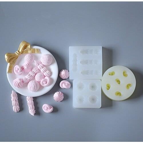 Creamy Doughnut Shape Silicone Mold Diy Candle Gypsum Clay Sugar Baking Mold Kitchen Baking Cake Tool DIY Sugarcraft Deco Tool