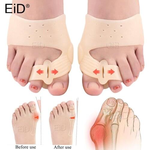 Magnetic therapy Silicone Gel Toes Separator Bunion Bone Ectropion Adjuster Toes Outer Foot Care Hallux Valgus Corrector Unisex