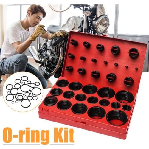 419Pcs Assorted O Ring Rubber Seal Assortment Set Kit Garage Plumbing With Case for General Plumbers Mechanics Workshop