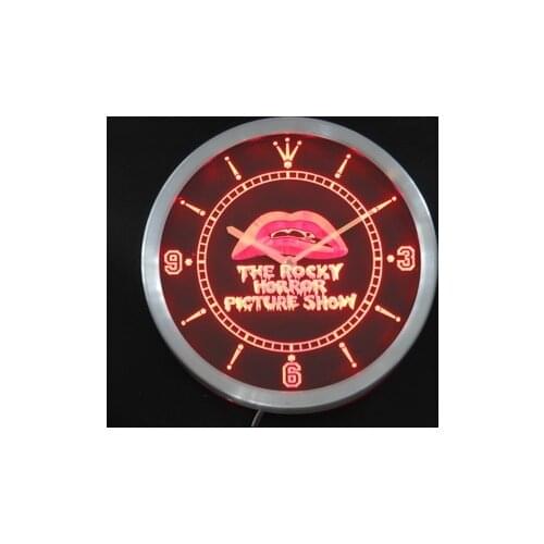 Nc0220 The Rocky Horror Picture Show Neon Light Signs LED Wall Clock