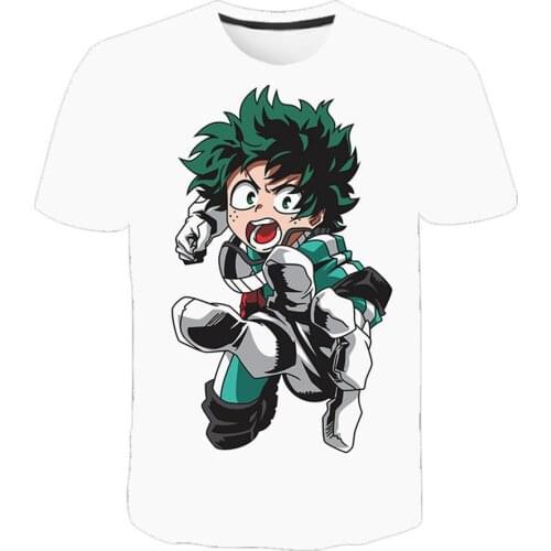 New 3D My Hero Academia Men And Women T-shirt Midoriya Izuku Printed Shirts Boku No Hero Academia Unisex Tops Cool Style Clothes