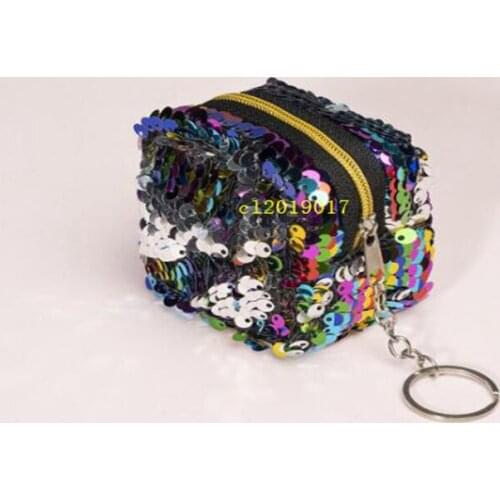 New childrens coin pack is a two-color, three-dimension sequined coin purse with a mini storage bag