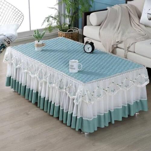 2020 Band Rectangle Lace Tablecloth Tea Table Cloth Wedding Home Partty Dinner Cover Europe Tulle Floral Table Skirt