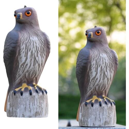 Garden Realistic Fake Falcon Hawk Eagle Ornaments Bird Prey Bird Animal Pests Garden Scarer Bird Decoy Decor