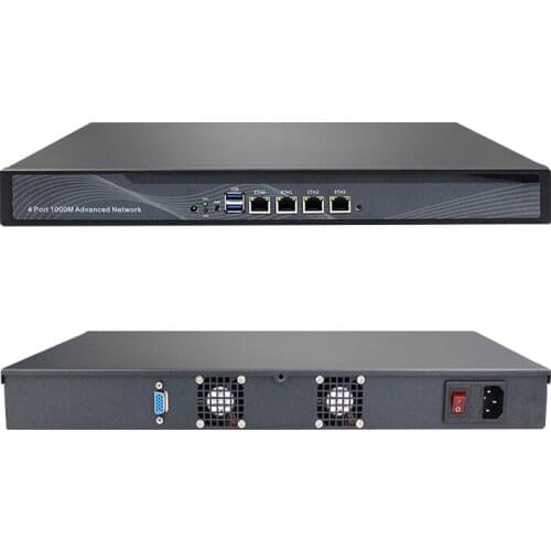 Intel Celeron J1900 4LAN 1U Network Server Firewall Appliance with Pfsense Openwrt X86 DD-WRT