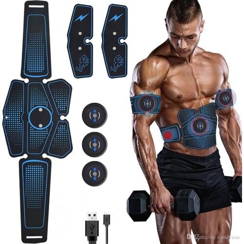 Abdominal Muscle Stimulator Trainer EMS Fitness Equipment Training Gear Muscles Electrostimulator Toner Exercise Gym in box