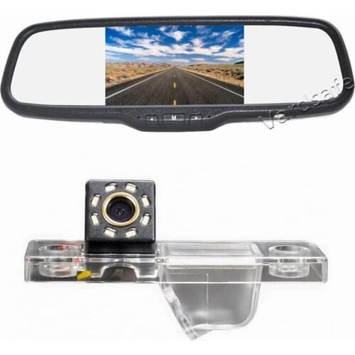 Vardsafe VS316C Rear View Camera & 5" Clip-on Mirror Monitor for Chevy Joy HHR Matiz Cruze Estate Lacetti Nubira Lumina Captiva
