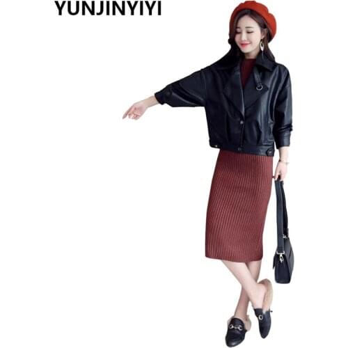 Женские кожаные куртки YUNJINYIYI China At AliExpress