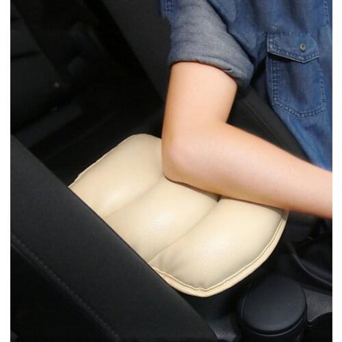 1Pc Universal Car PU Leather Soft Central Armrest Console Box Pad Cover Cushion Armrest Seat Protective Pad Mat Auto Accessories