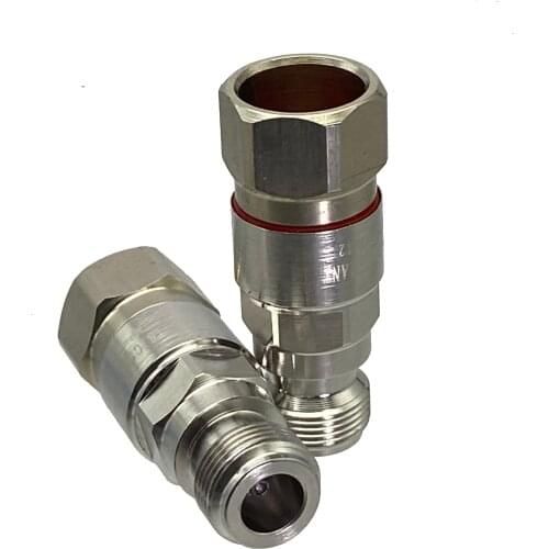 10pcs connector N female clamp 1/2" corrugated cable straight F