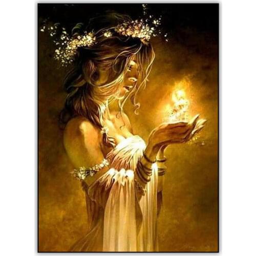 Fantasy Art 5d DIY Diamond Painting Corolla Woman Full Drill Square Round Diamond Paiting Crystal Mosaic Embroidery Cross Stitch