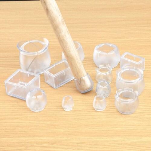 8/16Pcs/Lot Table Chair Leg Mat Silicone Non-slip Table Chair Leg Caps Foot Protection Bottom Cover Pads Wood Floor Protectors