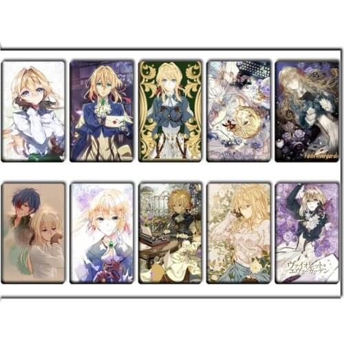 Anime Violet Evergarden Stickers Bus Card Meal Card Card Stickers Crystal Card Stickers Cosplay toy gift