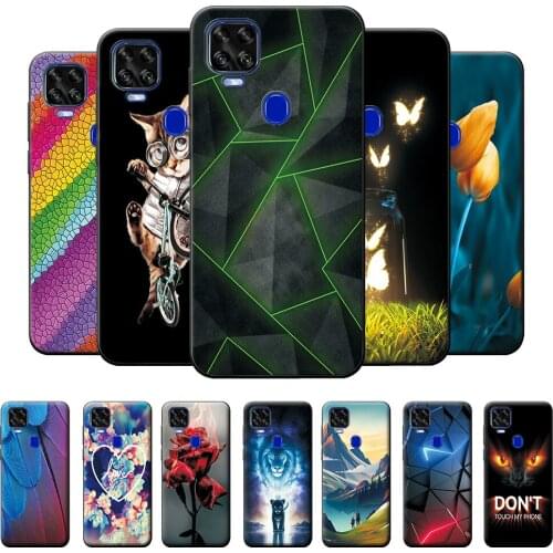 Case For ZTE Blade V2020 Case ZTE Blade V2020 Flower Protective Case ZTE Blade V2020 Soft Silicone TPU Cover For ZTE Blade V2020