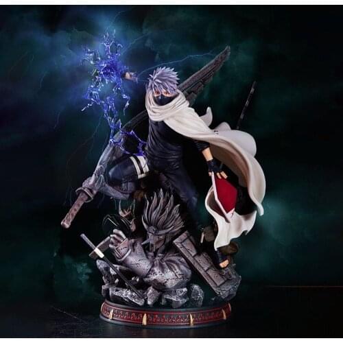 35CM GK Action Figure Shippuden Anime Figure Model Uzumaki Hatake Kakashi PVC Statue Collectible Toys Doll Figma For Kids Gift