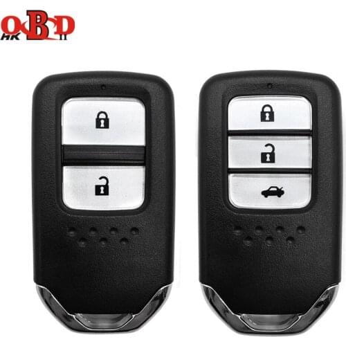 HKOBDII 2/3 Buttons Remote Car Key Case Shell For Honda XRV CRV Accord Fit Civic