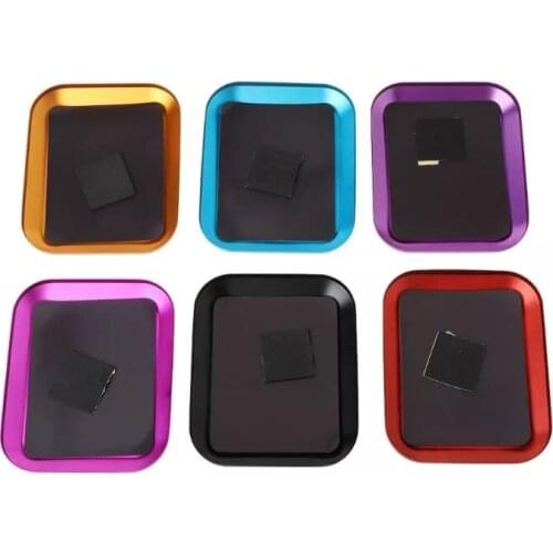 Aluminum Alloy Magnetic Nut Screw Tray for RC Phone, Auto Repair Tool Supplies, magnetic screw tray