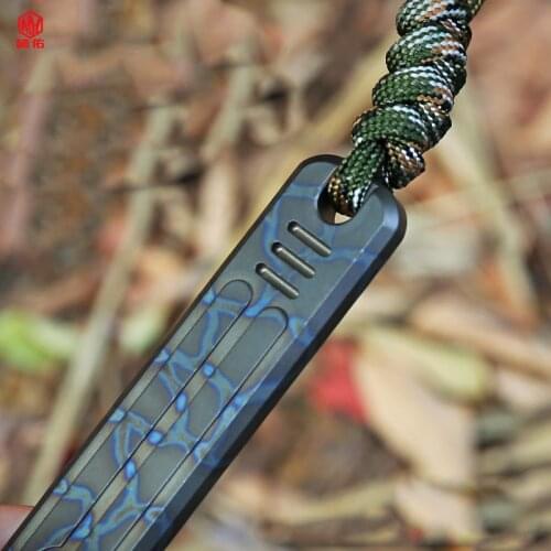 1PCS Titanium Alloy Crowbar Portable Multifunctional EDC Tool Outdoor Self-Defense Stick Self-Defense Weapon Tactical Tea Knife