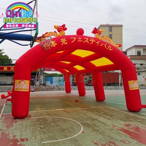 Custom V shape Outdoor Exhibiting Display Trade Show Booth Spider Inflatable Tent For sale
