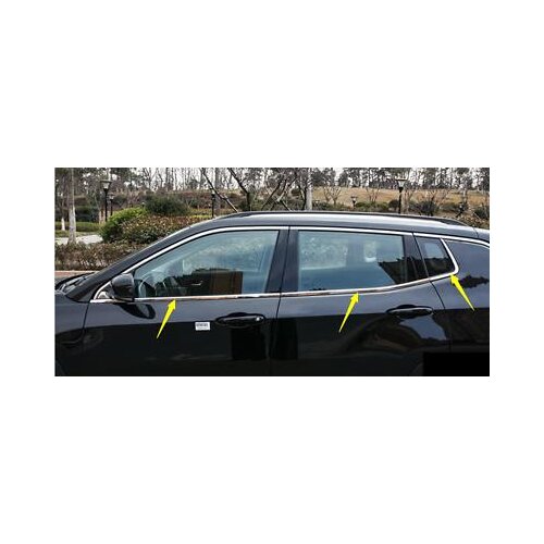 Stainless Bottom Window Frame Sill Trim 6pcs For Jeep Compass 2nd Gen 2017 2018
