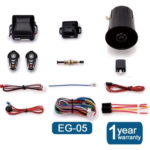 New Universal 1-Way Car Alarm Vehicle System Protection Security System Keyless Entry Siren + 2 Remote Control Burglar Alarm