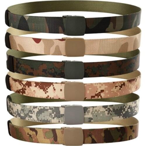 NEW Outdoor Military Army Tactical Belts Mens Special Forces Camo Nylon Waist Belt Support Waist Mens Safety