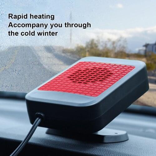 New Windshield Defrosting Fan Car Lighter Demister Defroster Car Heater 12V 24V Portable Electric Car Heater 2 Speed Heating Fan