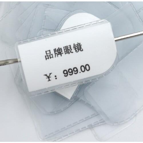 Optical Tag Clear Vinyl Sleeve Slip-on Eyeglasses Price Tags Jewelry Label PVC Pouch Envelope Sheet Frame Card Protector Holder