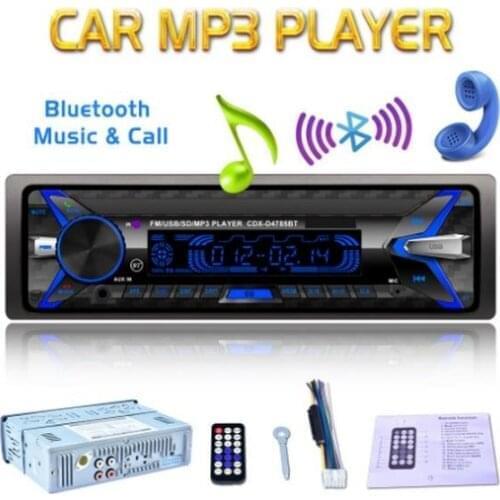 By DHL or Fedex 20pcs Universal Detachable Panel Bluetooth Car MP3 Player D4785 Audio Player Remote control USB / SD / MMC