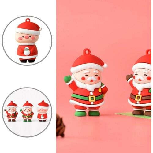 Christmas Flavor Widely Applied Handbag Santa Key Ring Pendant for Garden