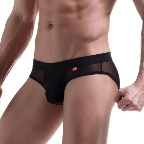 Sexy Male Underwear Transparent Mesh Mens Briefs Sexy Gay Underpants Mens Underwear Briefs Slip Man Briefs Underwear Men