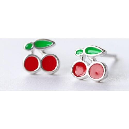 925 Sterling Silver Women Jewelry Fashion Cute Tiny Asymmetric Candy Letter Stud Earrings For Earrings Girthday Gifts