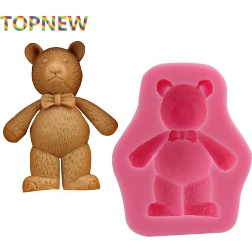 Stereo Bear fondant liquid silicone mold silicone mold clay Handmade cloth 2969