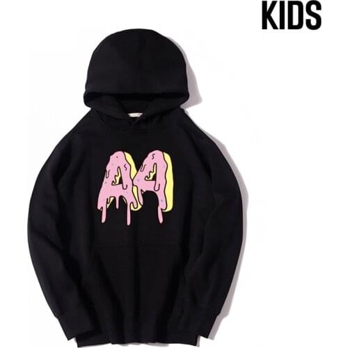 Childrens A4 Donuts Hoodie Autumn Winter Family Clothing Thicked Fleece Hooded Sweatshirts Casual Parents & Kids Pullover Tops