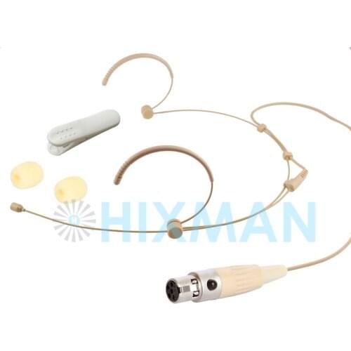 HIXMAN 4019-SM Omnidirectional Headset Headworn condenser Microphone For Lectrosonics SM LM UM Series Wireless system TA5F