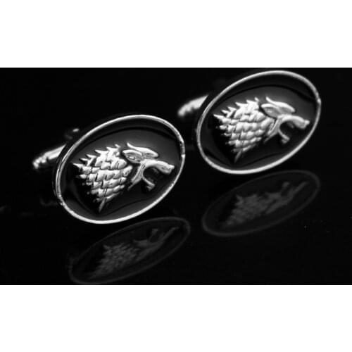 MOCHUN Movie Jewelry Wolf Head Cufflink French Men Shirt Cuff Buttons Cuff Links-20