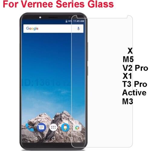 Vernee V2 T3 Pro Tempered Glass Protective Film For Vernee X M5 X1 Active M3 Glass Phone Screen Protector Mobile Phone Film