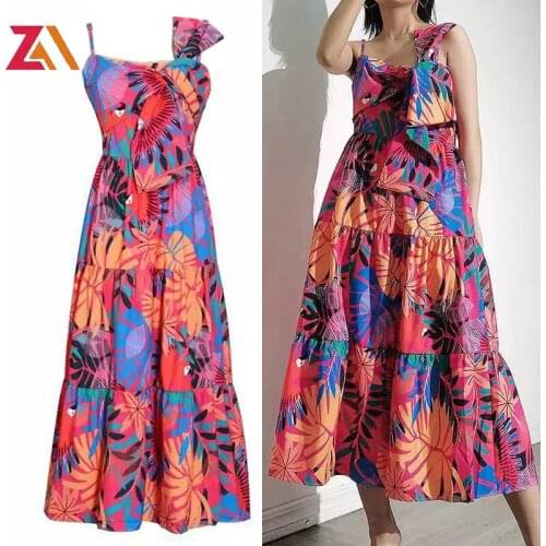 ZALady goblincore runway party evening midi long dress women elegant beach chic summer dresses light festival clothing vestidos