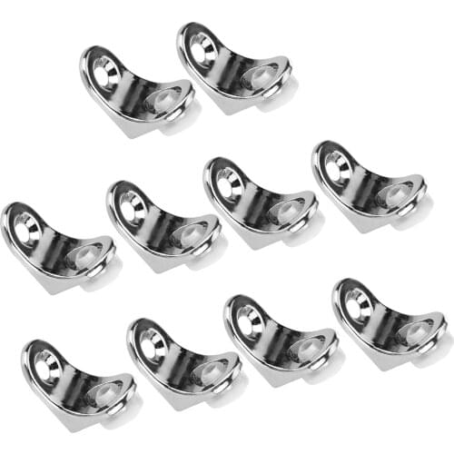 10pcs Glass Shelf Right Angle Fixing Clip Bracket with Suction Cup for Home Tool